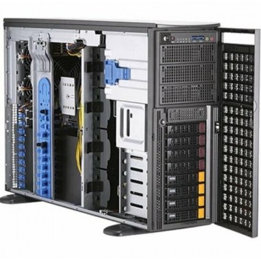 Сервер Supermicro SuperServer SYS-740A-T без процессора/без ОЗУ/без накопителей/количество отсеков 3.5" hot swap: 8/2 x 1200 Вт/LAN 1 Гбит/c